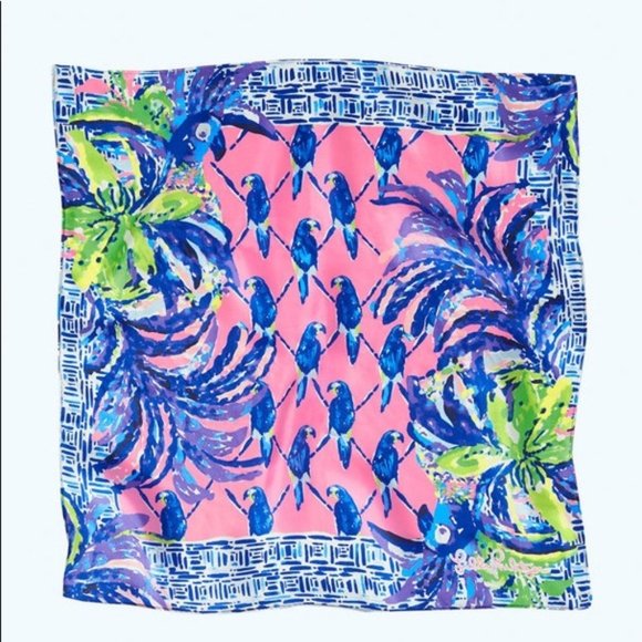 Lilly Pulitzer Other - NWT Lilly Pulitzer Scarf Pecking Order Pink Sunset